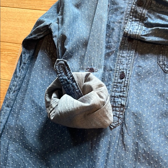 Max Studio Blue Denim Shirt Dress - Picture 7 of 8